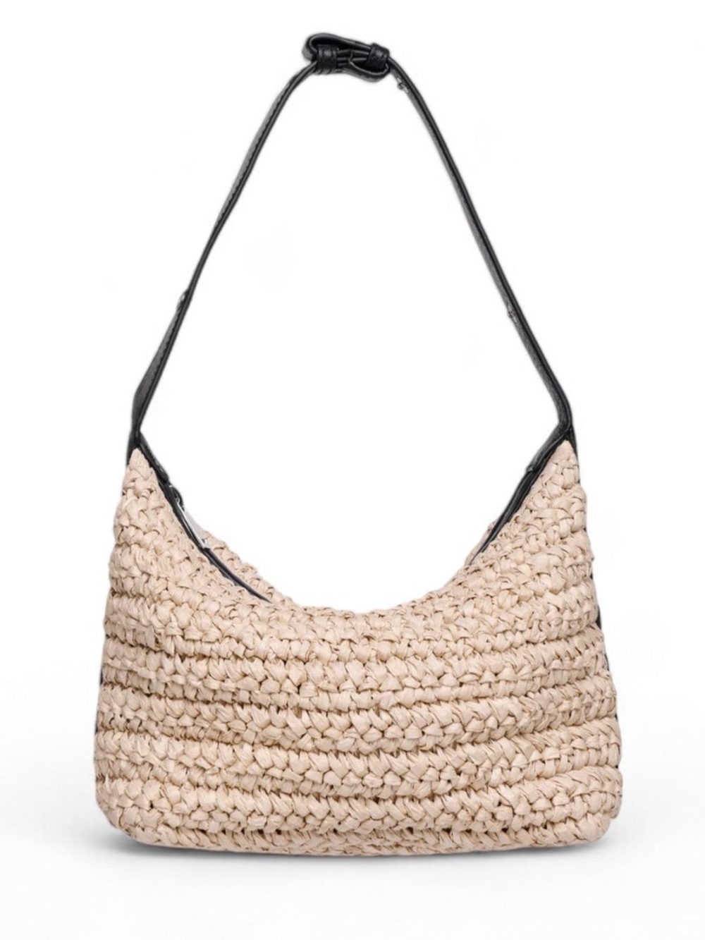 NWT Walter Baker Beck Shoulder Bag Natural Paper Raffia Leather